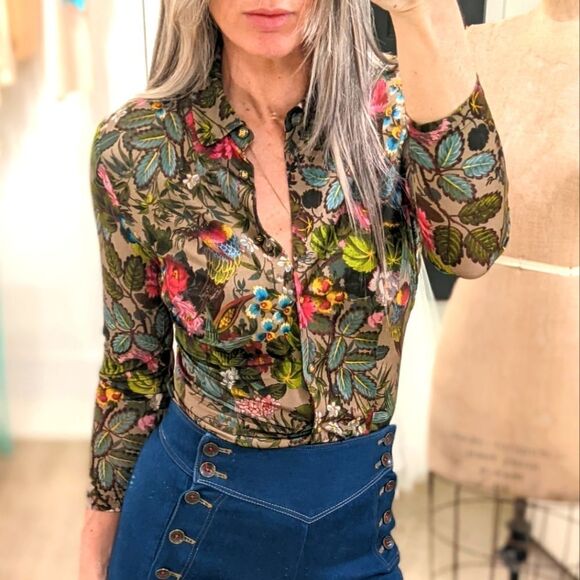 Floral Ruffle Blouse - Picture 8 of 8